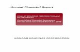 Annual Financial Report - Konami