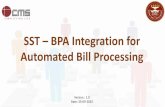 SST BPA Integration for Automated Bill Processing