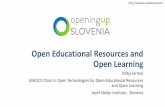Open Educational Resources and Open Learning
