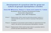 Development of a practical diet for grow-out culture of ...