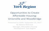 Opportunities to Create Affordable Housing: Unionville and ...