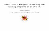 GeekOS | A template for booting and running programs on an ...