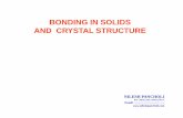 BONDING IN SOLIDS AND CRYSTAL STRUCTURE