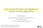 Fast neutron detection and imaging for nuclear security ...