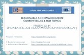 REASONABLE ACCOMMODATION: CURRENT ISSUES & HOT …