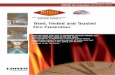 Tried, Tested and Trusted Fire Protection