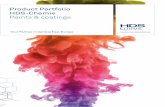 Product Portfolio HDS-Chemie Paints & coatings