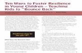 Ten Ways to Foster Resilience in Young Children – Teaching ...