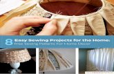 8 Easy Sewing Projects for the Home: Free Sewing Patterns ...
