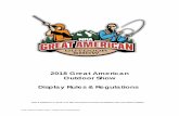 2018 Great American Outdoor Show Display Rules & Regulations