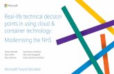 Real-life technical decision points in using cloud ...