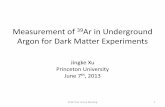 Measurement of Ar in Underground Argon for Dark Matter ...