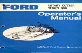 Ford Series 908 Rotary Cutter - Owner's Manual