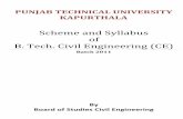 Scheme and Syllabus B. Tech. Civil Engineering (CE)