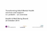 Transforming Adult Mental Health services and support in ...