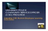 UNIVERSITY POLICE COMMUNITY SERVICE OFFICER (CSO) …
