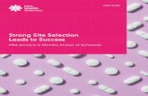 Strong Site Selection Leads to Success