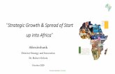 Strategic Growth & Spread of Start up into Africa