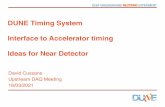 DUNE Timing System Interface to Accelerator timing Ideas ...