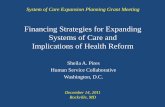 Financing Strategies for Expanding Systems of Care and ...