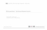 Disaster Volunteerism