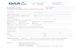 Shipping Document Form - qaa.com