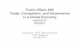 Public Affairs 856 Trade, Competition, and Governance in a ...