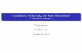 Competition, Productivity, and Trade, Reconsidered