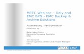 Daly MEEC Webinar - EMC Backup and Recovery Solutions 021313