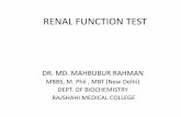 RENAL FUNCTION TEST - rmc.gov.bd