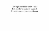 Department of Electronics and Instrumentation