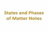 States and Phases of Matter Notes - Weebly