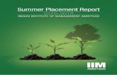 Summer Placement Report - IIM Amritsar