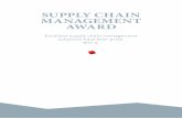 Supply Chain ManageMent award