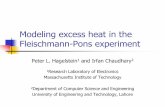 MODELING EXCESS HEAT IN THE FLEISCHMANN-PONS EXPERIMENT