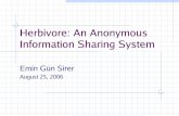 Herbivore: An Anonymous Information Sharing System