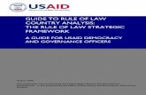 GUIDE TO RULE OF LAW COUNTRY ANALYSIS: THE RULE OF LAW