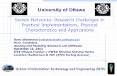 Sensor Networks: Research Challenges in Practical Implementations