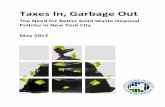 Taxes In, Garbage Out: The Need for Better Solid Waste Disposal
