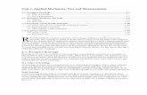 Unit 2. Applied Mechanics, Test and Measurements - RCPTV.com