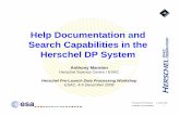 Help Documentation and Search Capabilities in the Herschel DP