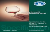 Level 3 Award in Wines and Spirits Specification 2012-13