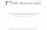 A Public Financial Management Framework for Resource - IMF