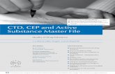 CTD, CEP and Active Substance Master File