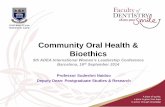 Community Oral Health & Bioethics