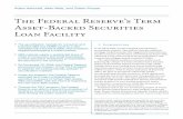 The Federal Reserveâ€™s Term Asset-Backed Securities Loan Facility