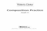 Composition Practice, Grade 11 - Glencoe