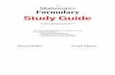 Study Guide for Maths Formulary - Cleave Books
