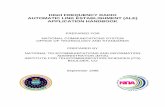 high frequency radio automatic link establishment (ale) application handbook
