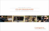 Film PROGRAmS - Langara College
